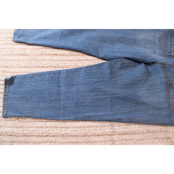 Chicos So Slimming Girlfriend Crop Jeans Chicos Sz Blue Jeans, nice - Picture 13 of 14